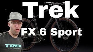 2024 Trek FX Sport 6 Walkaround Review with Actual Weight [upl. by Assirrac]