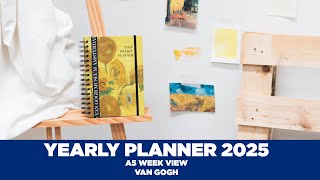 YEARLY PLANNER A5 WEEK VIEW VAN GOGH  Grupo Erik [upl. by Ahsener875]