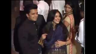 Ritesh with Pregnant wife Genilia bollywoods cutest couple at Arpitas reception [upl. by Cory]