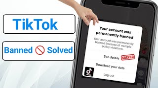 Your Account Was Permanently Banned Because Of Multiple Policy Violation TikTok [upl. by Linetta]