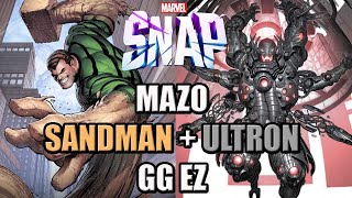 Mazo SANDMAN  ULTRON ¡Destruyendo el Nuevo Meta  MARVEL SNAP [upl. by Kama472]