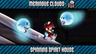 New Super Mario Bros U 100  Meringue CloudsGhost House Spinning Spirit House [upl. by Normand]