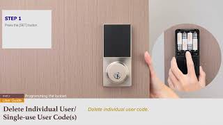 Electronic Touchscreen Slim Deadbolt mini interior  User Guide [upl. by Iveel656]