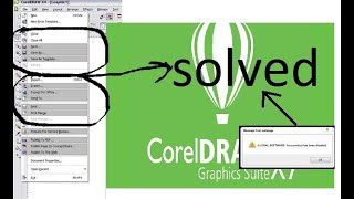 Illegal software Your Product solved FIX SaveCopyExport in corel draw x7 problem solved100Work [upl. by Naujid]