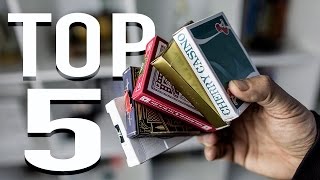 BEST PLAYING CARDS  TOP 5 [upl. by Yltsew]