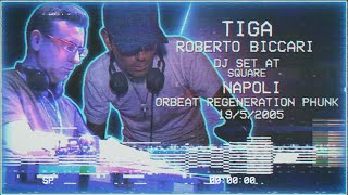 Tiga Roberto Biccari DJ set at Square Napoli Orbeat Regeneration Phunk 1952005 [upl. by Collette]