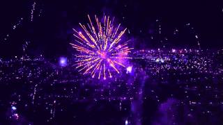 Enschede drone fireworks 01012016 [upl. by Llenaj447]