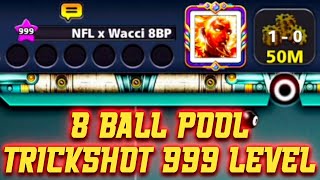 8 BALL POOL TRICKSHOT  KISSHOT NFL x WACCI 8BP 999 LEVEL😱😱 [upl. by Livia]