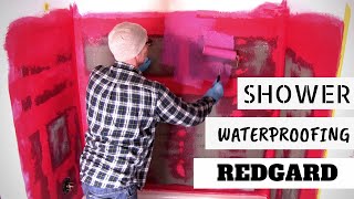 RedGard waterproofing shower [upl. by Bostow]