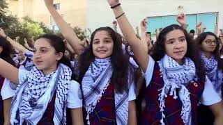 دبكة أنا دمي فلسطيني لمدرسة في فلسطين رائعة جدا Filistinin Folklor Oyunu Dabka [upl. by Nylsaj739]