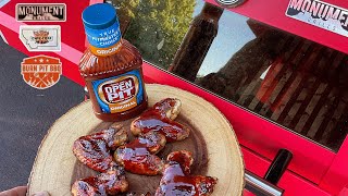 Charcoal on a Gas Grill  Best BBQ Chicken Wings [upl. by Northington385]