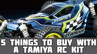 5 Things to Buy with a Tamiya RC Car Kit [upl. by Adnala]