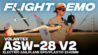 Flight Demo  Volantex 7591 ASW28 V2 [upl. by Ifen]