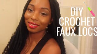 How To ➟ CROCHET FAUX LOCS NO cornrows NO wrapping freeparting [upl. by Salamanca377]