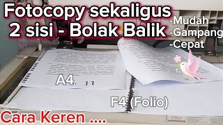 🏃 Fotocopy Cara Keren Mudah amp Cepat Copy sekaligus 2 sisi  Bolak Balik ⚡ [upl. by Eslud]