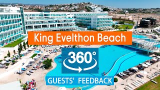 King Evelthon Beach Hotel VR 360° Drone Review Based on TripAdvisor Cyprus [upl. by Zuliram]