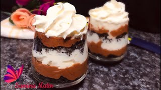 চকলেট মুজ ॥ Chocolate Mousse Trifle ॥ Oreo Trifle ॥ Chocolate Mousse ॥ Oreo Chocolate Trifle ॥Mousse [upl. by Phelps]