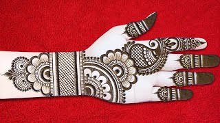 Very easy full hand mehndi design  front hand mehndi design simple  mehandi design  mehndi design [upl. by Gintz107]