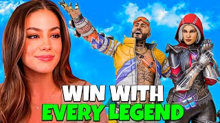 Getting a Win With EVERY Legend in Apex Part 3  LuluLuvely Apex Legends [upl. by Wini]