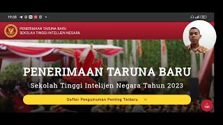 Pengumuman Penerimaan Taruna STIN 2023  400 kuota stin ptbstin kedinasan [upl. by Niven]