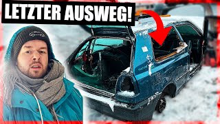 ESKALATION auf dem SCHROTTPLATZ 4°C Die LETZTE Chance für den 450 PS Turbo GOLF [upl. by Llamaj]