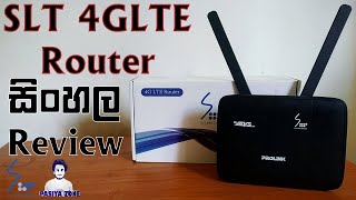 Prolink PRN3005L SLT 4G LTE Router Sinhala Review [upl. by Novah]