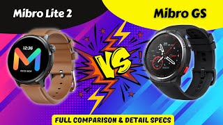 Mibro Lite 2 vs Mibro GS  Which One Is Best mibro mibro [upl. by Megdal]