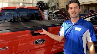 Hard Rolling Tonneau Cover by REV Ford Accessory for F150 [upl. by Mayram]