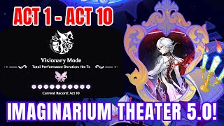 Imaginarium Theater 50 Visionary Mode Act 1  Act 10 Tips amp Tricks  Genshin Impact [upl. by Stanwinn]