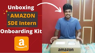 Unboxing the Amazon SDE Intern Onboarding Kit  Which Laptop do Interns get [upl. by Robbert]