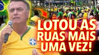 BOLSONARO LOTOU AS RUAS HOJE DE NOVO E DEIXOU A GLOBO DESESPERADA AO VIVO [upl. by Eimmac722]