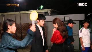 VIDEO Jaejoong and Jinhee Kiss Scene BTS in Triangle Ep 20 [upl. by Nnaylime]