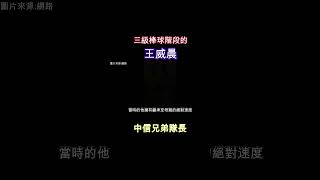 三級棒球階段的中信隊長王威晨 中華職棒 中信兄弟跪求訂閱 [upl. by September]