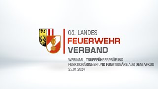 Truppführerprüfung  Webinar für Funktionäre AFK  25012024 [upl. by Jamila]