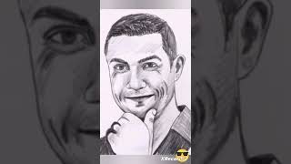 1000 fans of Ronaldo want to see🤗🤗short viralshort tiktok ronaldodrawing art easydrawingart [upl. by Annaili720]