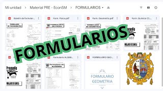 📚 FORMULARIO PRE UNIVERSITARIO DE TODOS LOS CURSOS  BOLETINES PRE SAN MARCOS Y EXAMENES unmsm pre [upl. by Ives]