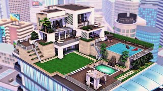 Dream Penthouse Apartment  The Sims 4 Speed Build [upl. by Edmunda]