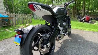 2025 Triumph Trident 660 Triple Tribute walk around and quick thoughts [upl. by Honig]