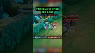 Phoveus vs chou exp lane mobilelegends phoveusmlbb phoveusbestbuild2024 phoveusmobilelegends [upl. by Garbe]