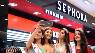 Miss India North 2019 winners at the Sephora store in Delhi [upl. by Gyasi]