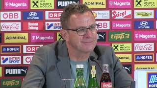 ÖFBTeamchef Ralf Rangnick  die Pressekonferenz nach dem 21 Testspielsieg gegen Serbien [upl. by Samid224]