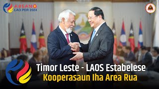 TL  LAOS Estabelese Kooperasaun iha Área Rua [upl. by Emil]