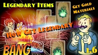 Fallout Shelter How Get Legendary Items Mission Tutorial lvl 50 [upl. by Heinrick884]