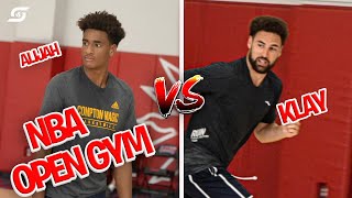 Alijah Arenas vs Klay Thompson in NBA Private Open Gym [upl. by Rinee]