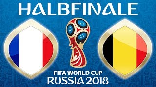 Fussball WM 2018 · HALBFINALE · Frankreich  Belgien · 10072018 · Lets Play Fifa 18 WM PS4 61 [upl. by Erodeht]