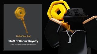 How To Get The STAFF OF ROBUX ROYALTY  Roblox Limited UGC [upl. by Jerrol]