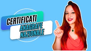 ANAGRAFE NAZIONALE  Come scaricare tutti i certificati anagrafici [upl. by Capello593]