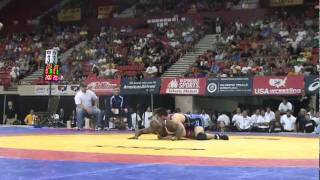 FS 66kg Final Match 1  Teyon Ware vs Brent Metcalf [upl. by Akimyt]