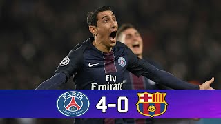 Highlights PSG VS Barcelona 40 All Goals 20162017 [upl. by Matrona252]