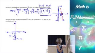 17 Geometry  Midpoint and Distance in the Coordinate Plane [upl. by Vasilek]